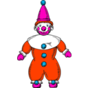 download Clown clipart image with 315 hue color