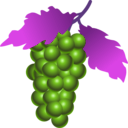 download Grapes clipart image with 180 hue color