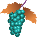 download Grapes clipart image with 270 hue color