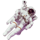 download Astronaut Small Version clipart image with 45 hue color