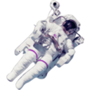 download Astronaut Small Version clipart image with 315 hue color