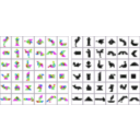 download Tangram clipart image with 270 hue color