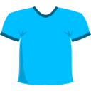 download T Shirt Blue clipart image with 315 hue color