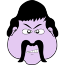 download Angry Man clipart image with 270 hue color
