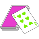 download Cards clipart image with 90 hue color