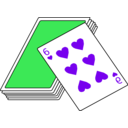 download Cards clipart image with 270 hue color