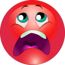 download Scream Smiley Emoticon clipart image with 315 hue color