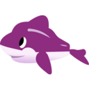 download Dolphin clipart image with 90 hue color
