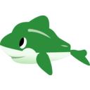download Dolphin clipart image with 270 hue color