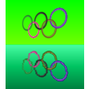 download Olympic Rings clipart image with 270 hue color