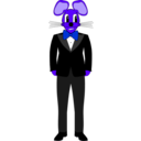 download Mouse In A Tuxedo clipart image with 225 hue color
