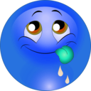 download Delicious Smiley Emoticon clipart image with 180 hue color