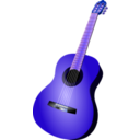 download Classic Guitar clipart image with 225 hue color