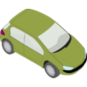 download Peugeot 206 Green clipart image with 315 hue color