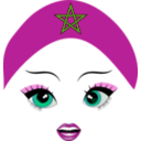 download Pretty Moroccan Girl Smiley Emoticon clipart image with 315 hue color