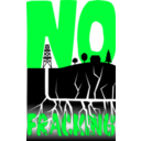 download No Fracking clipart image with 135 hue color