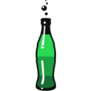 download Bottle With Soda clipart image with 135 hue color