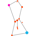 download Orion Constellation With Nebula clipart image with 315 hue color