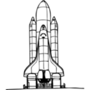 download Space Shuttle Liftoff clipart image with 135 hue color