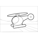 download Helicopter clipart image with 90 hue color