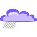 download Drakoon Rain Cloud 3 clipart image with 45 hue color