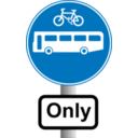 Roadsign Buses And Bikes