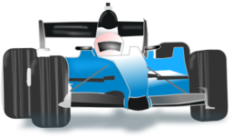 Race Car Blue