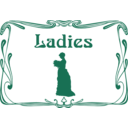 download Ladies Wc Door Sign clipart image with 315 hue color