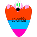 download Colombia clipart image with 315 hue color