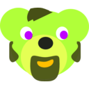download Bear Head clipart image with 45 hue color