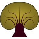 download Tree clipart image with 315 hue color