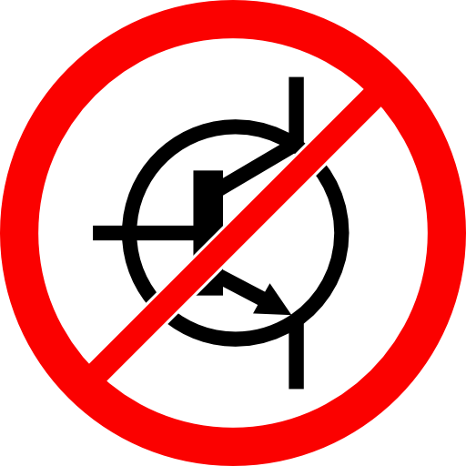 No Transistor Sign