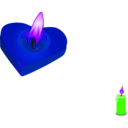 download Valentines Candle clipart image with 225 hue color