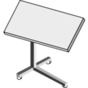 download Rolling Laptop Desk clipart image with 180 hue color
