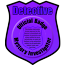 download Detective Badge clipart image with 225 hue color
