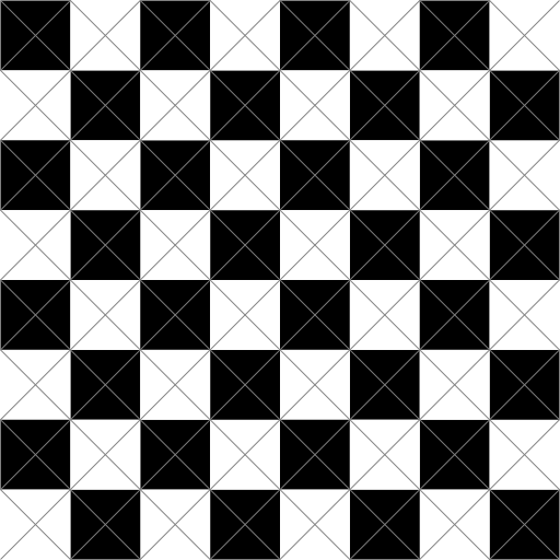 Chessboard Diagonal Cuts