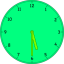 download Clock clipart image with 90 hue color