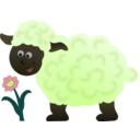 download Happy Sheep clipart image with 45 hue color