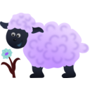 download Happy Sheep clipart image with 225 hue color