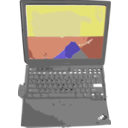download Notebook Computer clipart image with 225 hue color