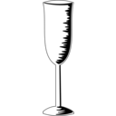 download Champagne Glass clipart image with 135 hue color