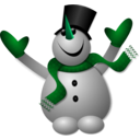 download Happy Snowman 1 clipart image with 135 hue color