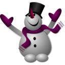 download Happy Snowman 1 clipart image with 315 hue color