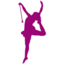 download Baton Twirler Silhouette clipart image with 225 hue color