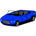 download Cabriolet clipart image with 180 hue color