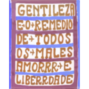 download Gentileza Wall Writing 03 clipart image with 180 hue color