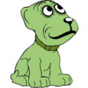 download Cartoon Dog clipart image with 45 hue color