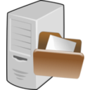 download File Server clipart image with 180 hue color