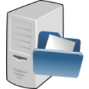 download File Server clipart image with 0 hue color