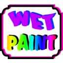 download Wet Paint clipart image with 45 hue color